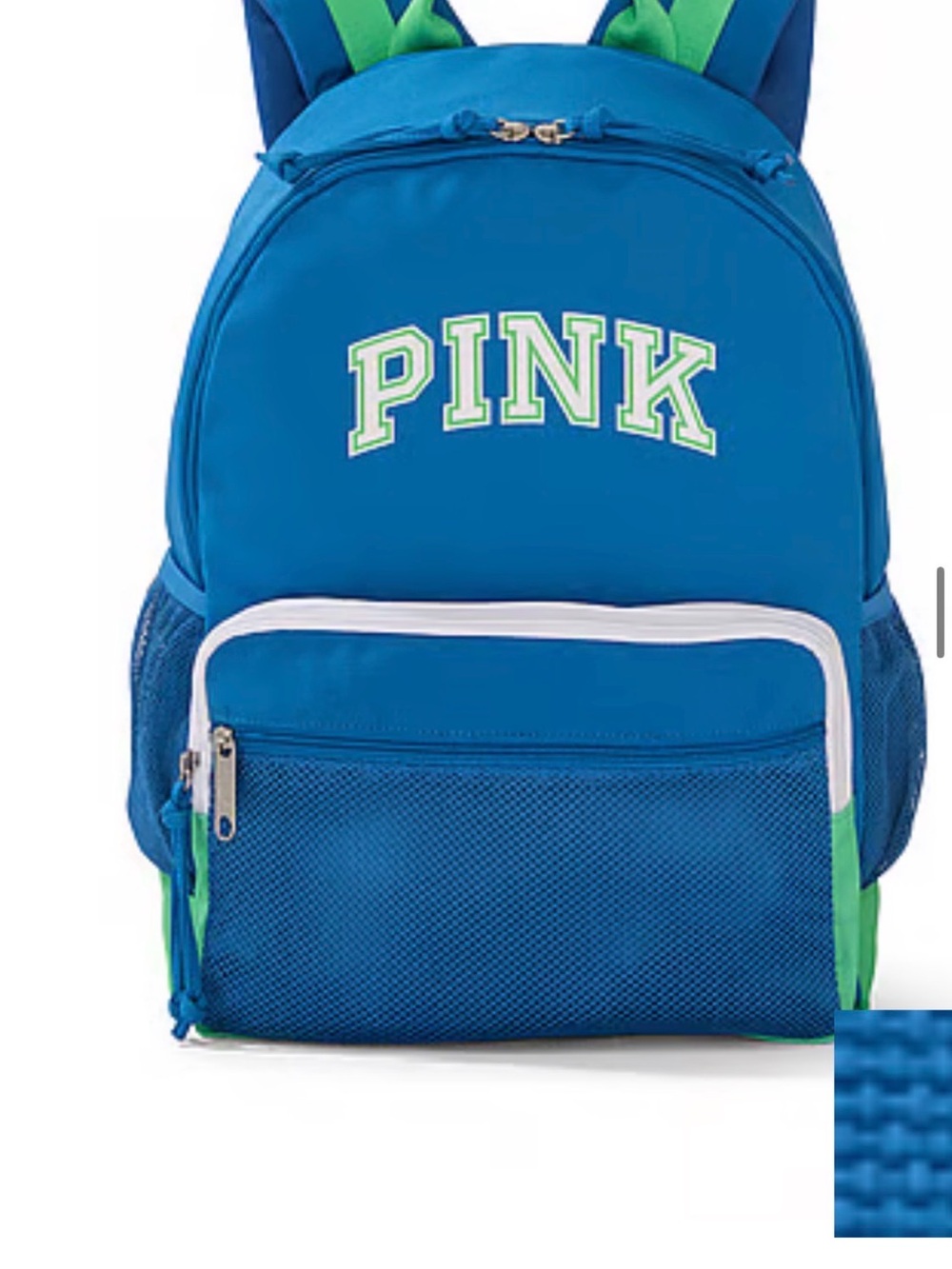 PINK Victoria's Secret Kids Blue & Green School Backpack
